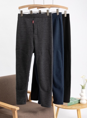 男升级款！三秒速热水貂绒护膝裤高弹加绒加厚保暖打底裤秋裤H490