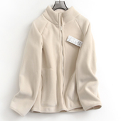 秋冬新款 软糯细腻加绒加厚保暖立领拉链开衫 长袖 摇粒绒女外套F529