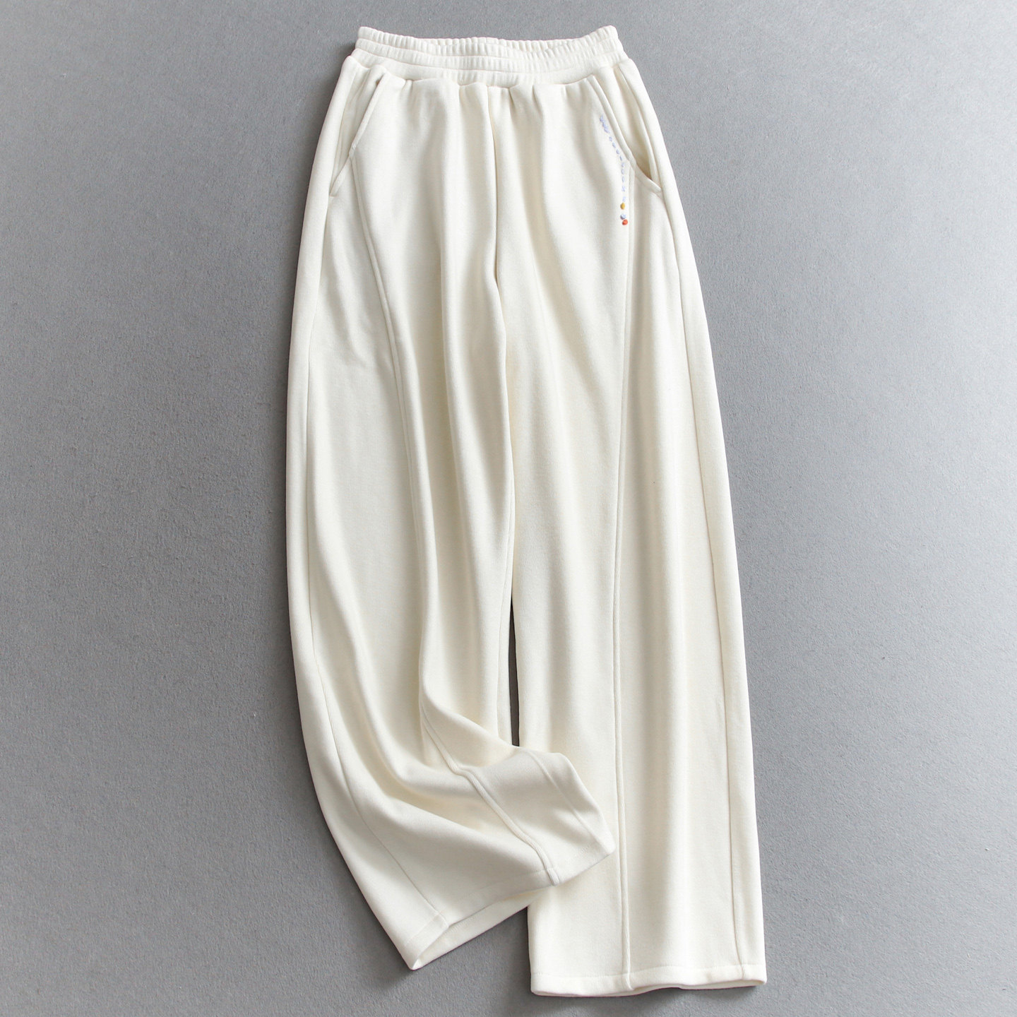 明线刺绣加绒加厚亲肤舒适保暖直筒裤运动卫裤休闲拖地裤女裤Q592,女装/女士精品,休闲裤,淘宝优惠券,粉丝福利购,淘宝优惠卷