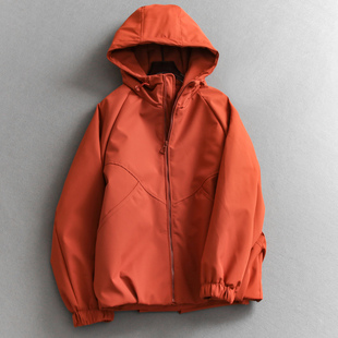 户外风宽松显瘦纯色连帽加厚保暖冲锋衣外套长袖 棉衣M886 休闲女装