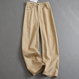休闲裤 女裤 K732 百搭阔腿裤 纯色宽松显瘦遮跨藏肉显腿长宽松直筒裤