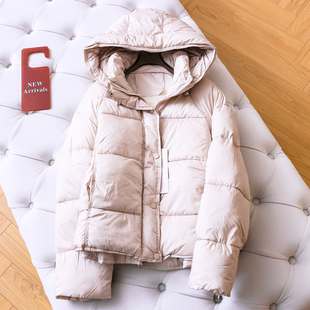 女棉衣棉服M914 长袖 纯色云朵泡芙加厚柔软面包服保暖外套冬季 新款