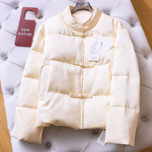 保暖新年战袍长袖宽松外套女棉衣