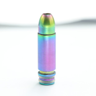 SOMEDAY 510不锈钢彩虹色子弹烟嘴可组装滴嘴510 drip tip 0016