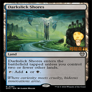 暗光海滨Darkslick Shores万智牌MTG光雷驿指挥官OTC 281英文金