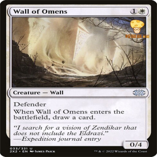 预兆墙Wall of Omens万智牌MTG双星大师2x2-33英文银