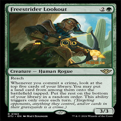 畅行帮警戒员Freestrider Look万智牌MTG光雷驿镖客OTJ-163英文金