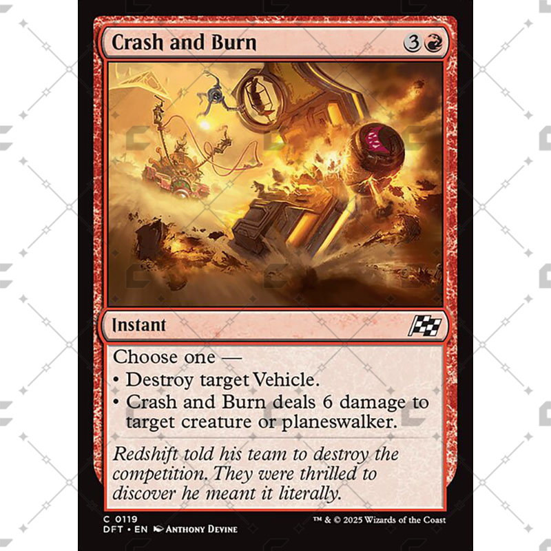 【COPTUS】 万智牌 打砸抢烧 Crash and Burn 英文 DFT-119