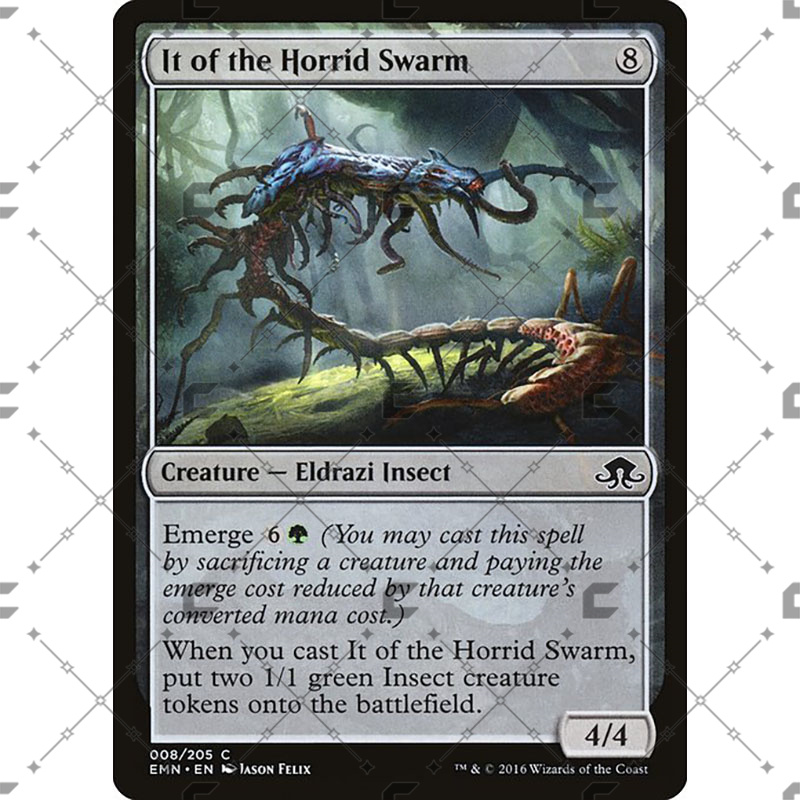 万智牌MTG异月传奇EMN8骇群怪虫It of the Horrid Swarm中英/闪