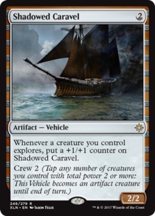 影笼轻帆船Shadowed Caravel万智牌 MTG依夏兰XLN-246英文金