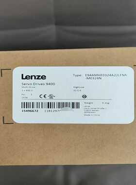 伦茨伺服驱动器9400，型号E94AMHE0324A22LF