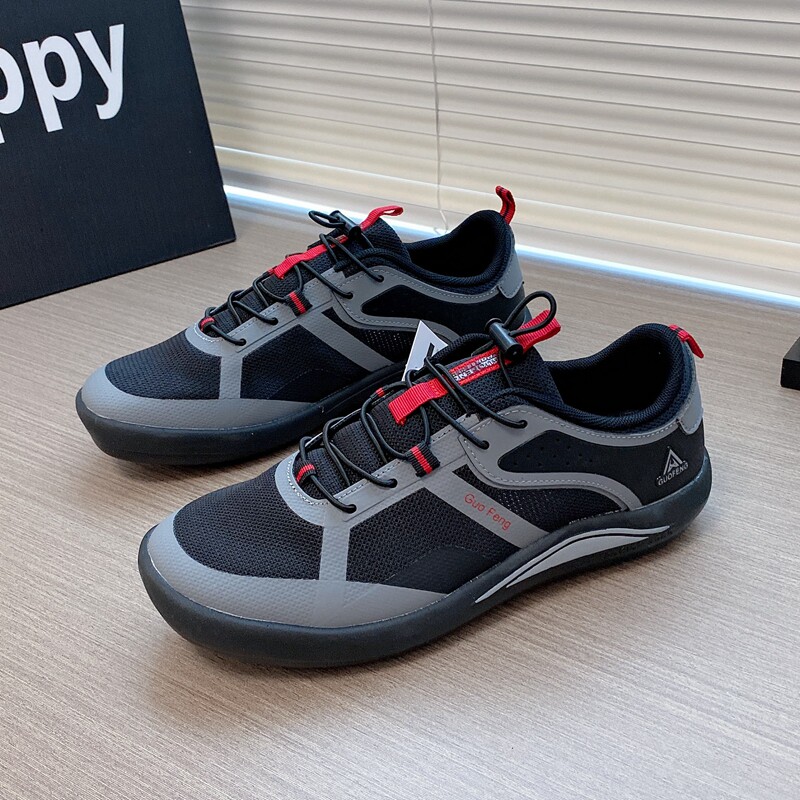吉星宇男士夏季户外休闲男鞋透气网面鞋百搭轻便防滑健步运动涉水