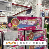 山姆代购 粉柠薄荷复合果汁饮料260mL家庭聚餐餐后消食休闲畅饮
