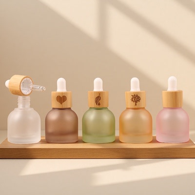10ml竹制精油滴管瓶竹盖吸管精华调油化妆品分装瓶化妆品便携瓶