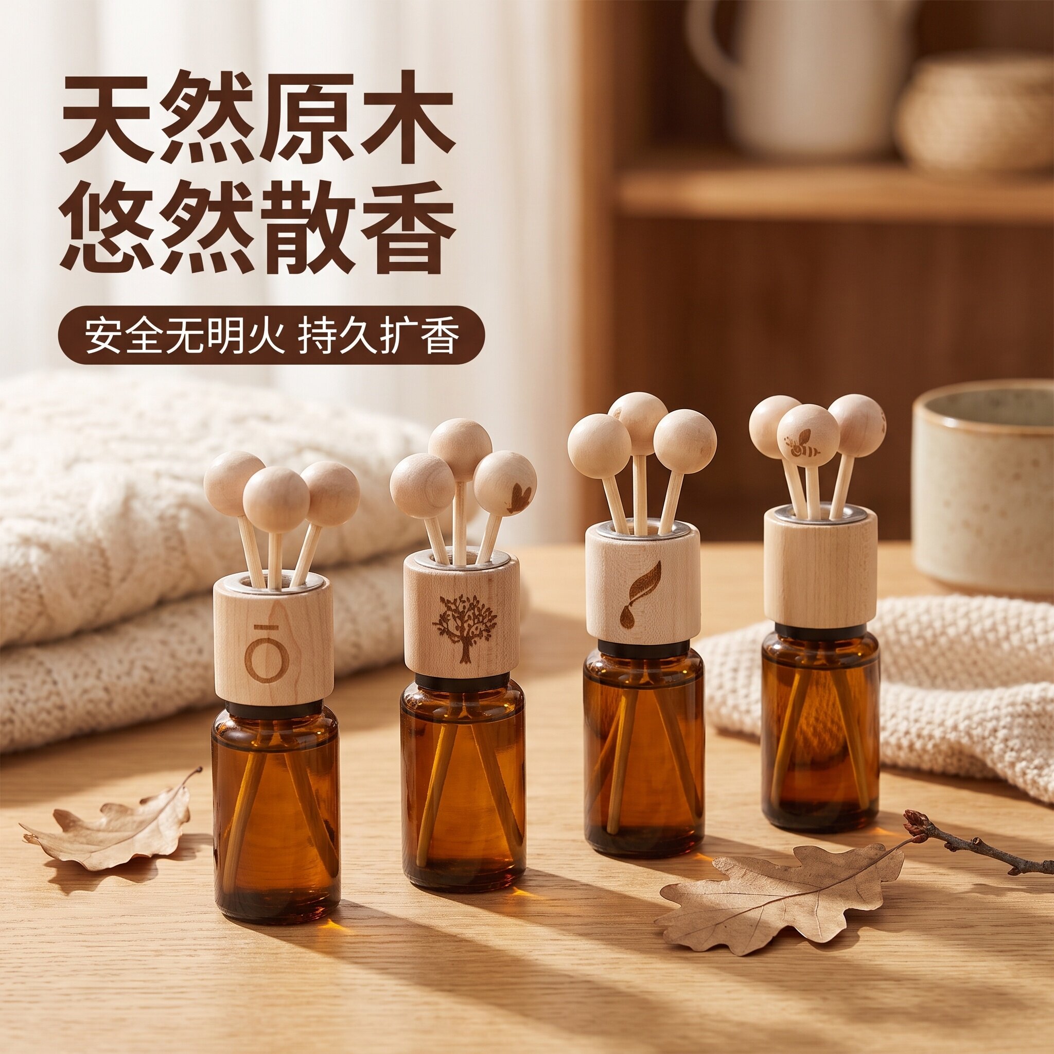 香氛摆件迷你香薰空瓶子香薰精油挥发瓶香氛扩散器居家办公扩香器图片