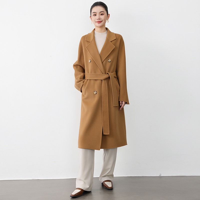 加厚双面羊毛大衣保暖性好不起球