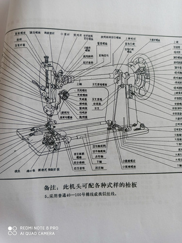 燕牌蝴蝶飞人老式配件零件图家用