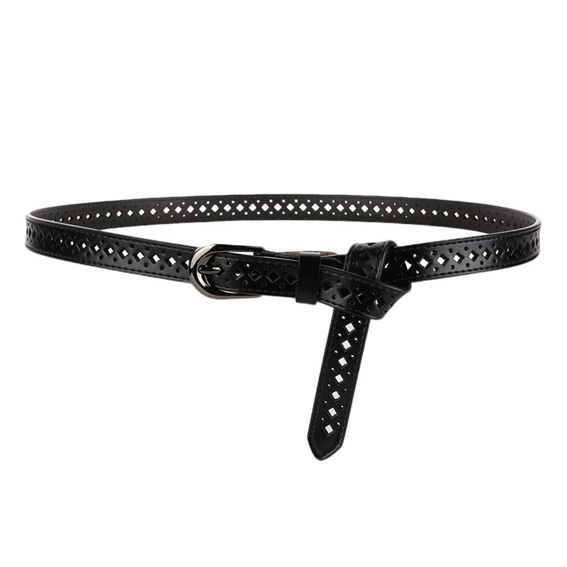 复古免打孔细腰带女装饰配裙子牛仔裤外套收腰百搭真皮懒人皮带女