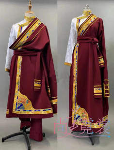 出租西藏藏族民族风新款男女长款藏袍丁真同款演出服北京实体店