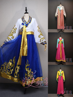 朝鲜族服装女大裙摆雪纺袖民族演出服阿里郎大长今长鼓舞韩服出租