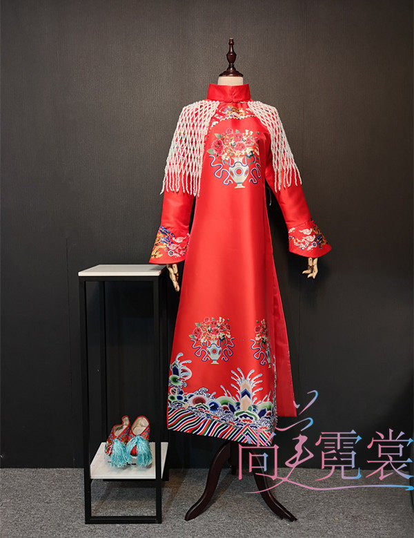 延禧攻略古装清朝妃子装高贵妃格格装清宫装嫔妃印花演出服出租