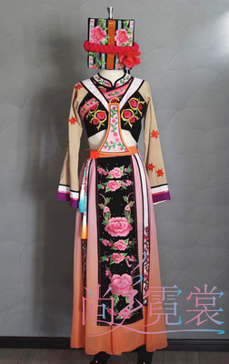 租羌族一娄秋舞蹈服一篓秋艺考服