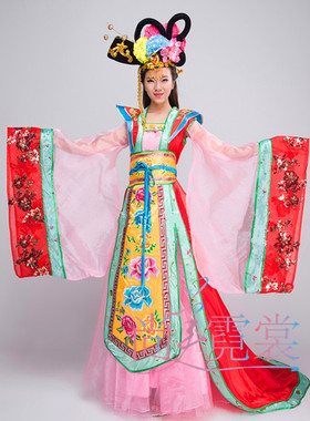 古代女装 唐朝汉朝 皇后古代演出服 贵妃拖尾演出服北京出租