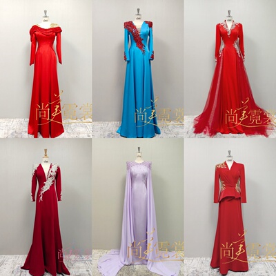 出租女士国风新中式舞台演出礼服