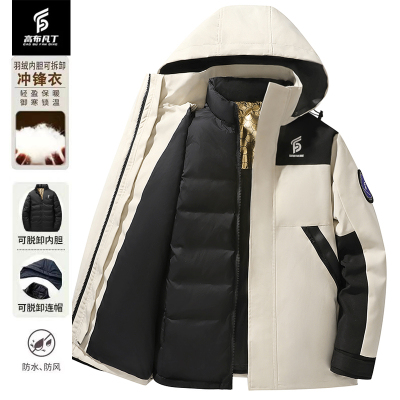 (一衣三穿）三合一冲锋衣可拆卸羽绒内胆男女加厚防风秋冬
