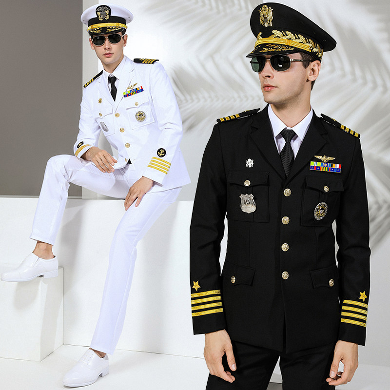 航空修身机长制服男空少飞行员空少套装保安物业西装形象岗工作服