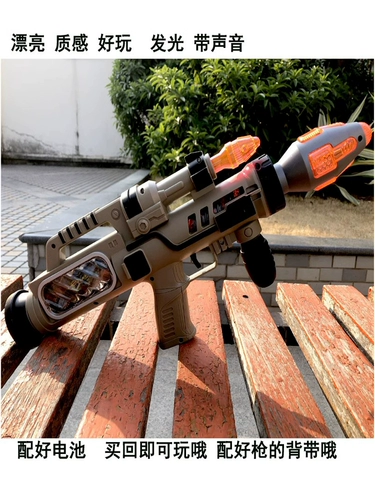 儿童仿真2-3-6岁电动玩具枪声光音乐宝宝小男孩冲锋手枪吃鸡游戏