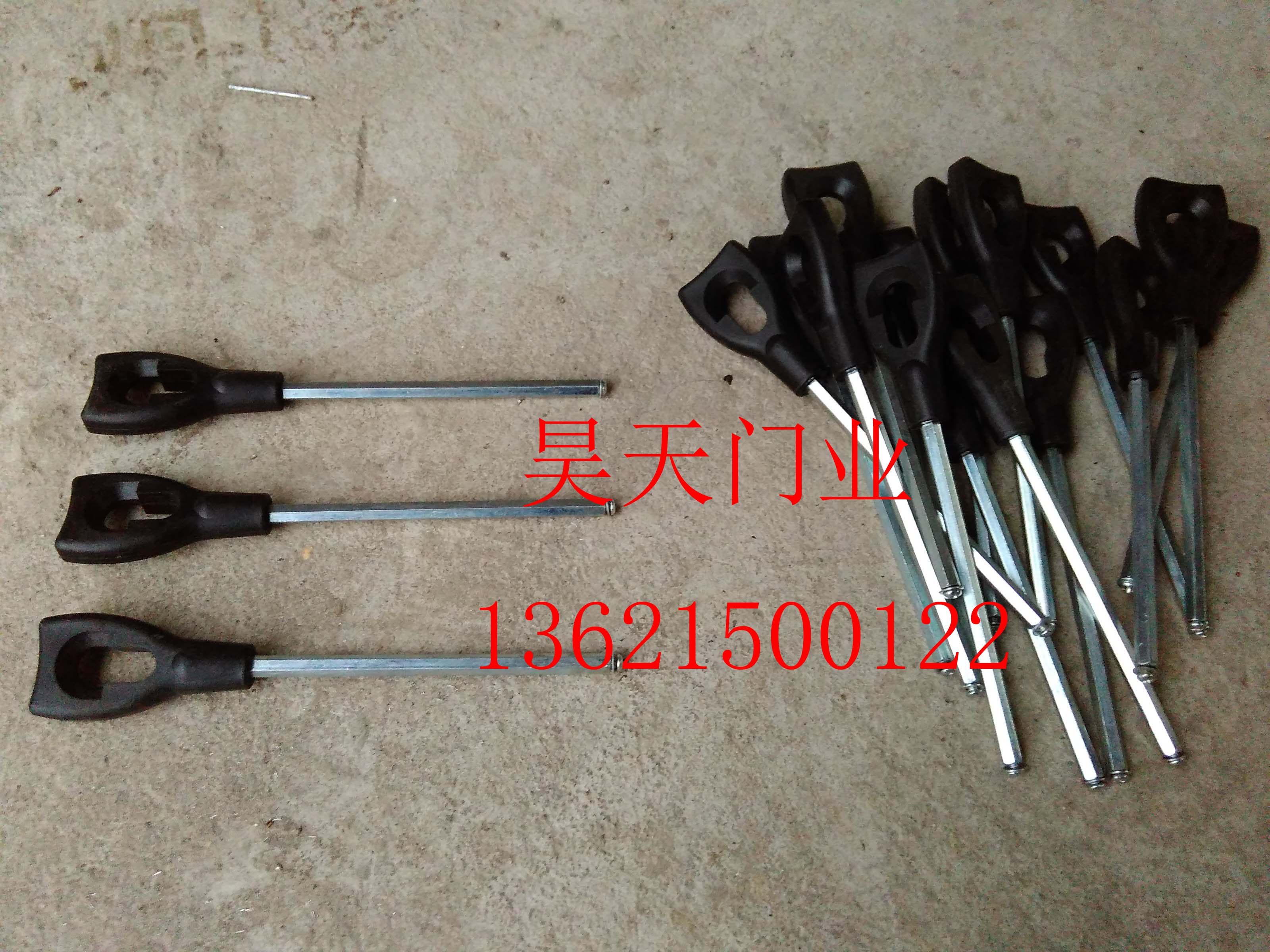 卷帘门内置管状电机手摇杆接头手摇柄转棒专用摇把头电动门配件