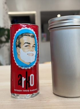土耳其经典arko剃须皂棒75g起泡快泡沫丰富绵老肥皂味配定制铝盒