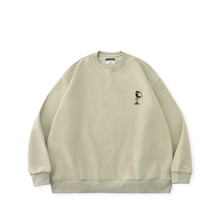 BENPANDA熊猫本 春秋套头帽衫男士500g休闲宽松潮牌卫衣落肩无帽