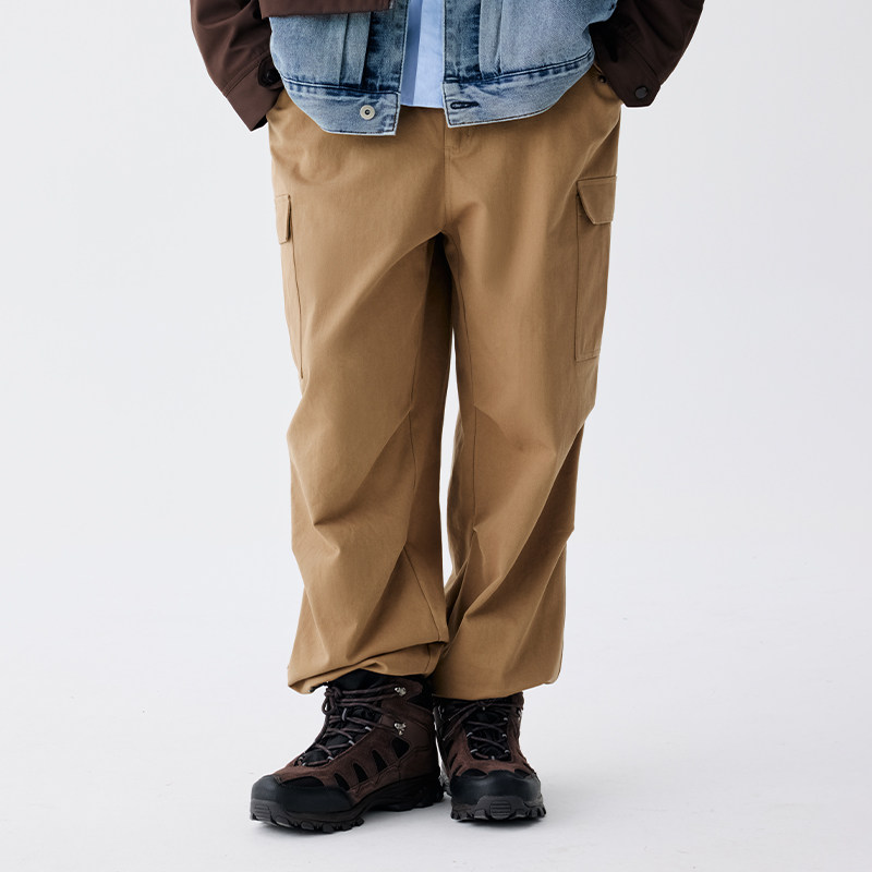 BENPANDA熊猫本 秋冬直筒阔腿休闲长裤男日系纯色工装多口袋裤子,男装,休闲裤,淘宝优惠券,粉丝福利购,淘宝优惠卷