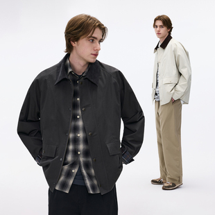 BENPANDA纯棉猎装夹克巴恩风休闲翻领复古工装外套男2026春季新款