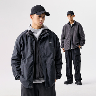 BENPANDA 秋冬双面穿夹克摇粒绒外套logo刺绣防风保暖男新款上衣