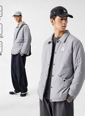 【清仓】BENPANDA防泼水棉服休闲日系潮牌教练工装棉衣外套冬装男