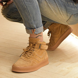 新款高帮男士板鞋复古日系休闲真皮百搭滑板鞋系带男鞋子，男鞋休闲鞋，星座917（原B382）