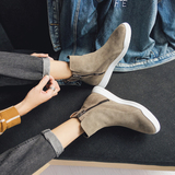 新款男复古靴子真皮休闲鞋中帮马丁靴，男鞋马丁靴，星座917（原B382）