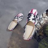 新款梅花印染，男鞋帆布鞋，电商B360