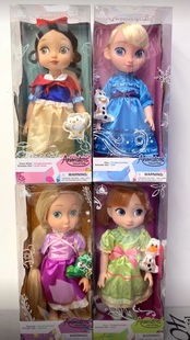 新版艾莎安娜白雪公主长发沙龙娃娃灰姑娘美人鱼贝儿公主儿童玩具