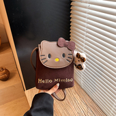 秋冬毛绒儿童包包2025新款 时尚 大童公主手机包洋气小女孩斜挎包