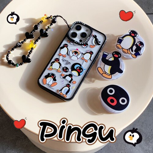 pingu搞怪企鹅适用iPhone16Promax手机壳苹果15Promax磁吸保护套14Promax软边防摔壳可爱卡通13Pro/12pro/11
