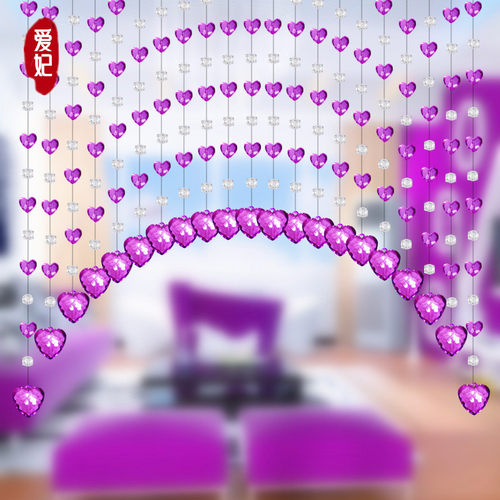 新款珠帘水晶帘成品挂帘隔断玄关