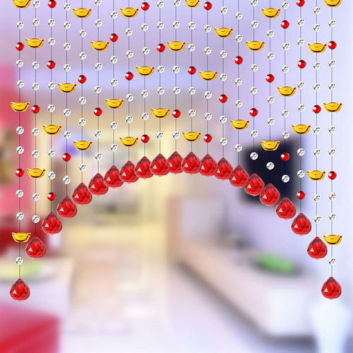 珠帘水晶隔断帘爱妃风水玄关招财