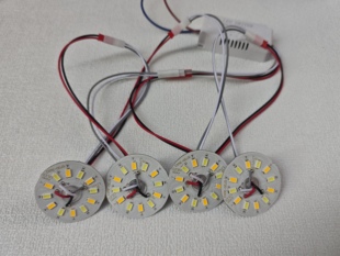 led灯片44mm圆形吸顶水晶吊灯配件5730灯珠灯芯3W替换贴片光源板