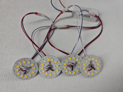 led灯片44mm圆形吸顶水晶吊灯配件5730灯珠灯芯3W替换贴片光源板