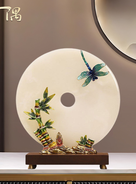 新中式竹节高升平安扣摆件乔迁礼