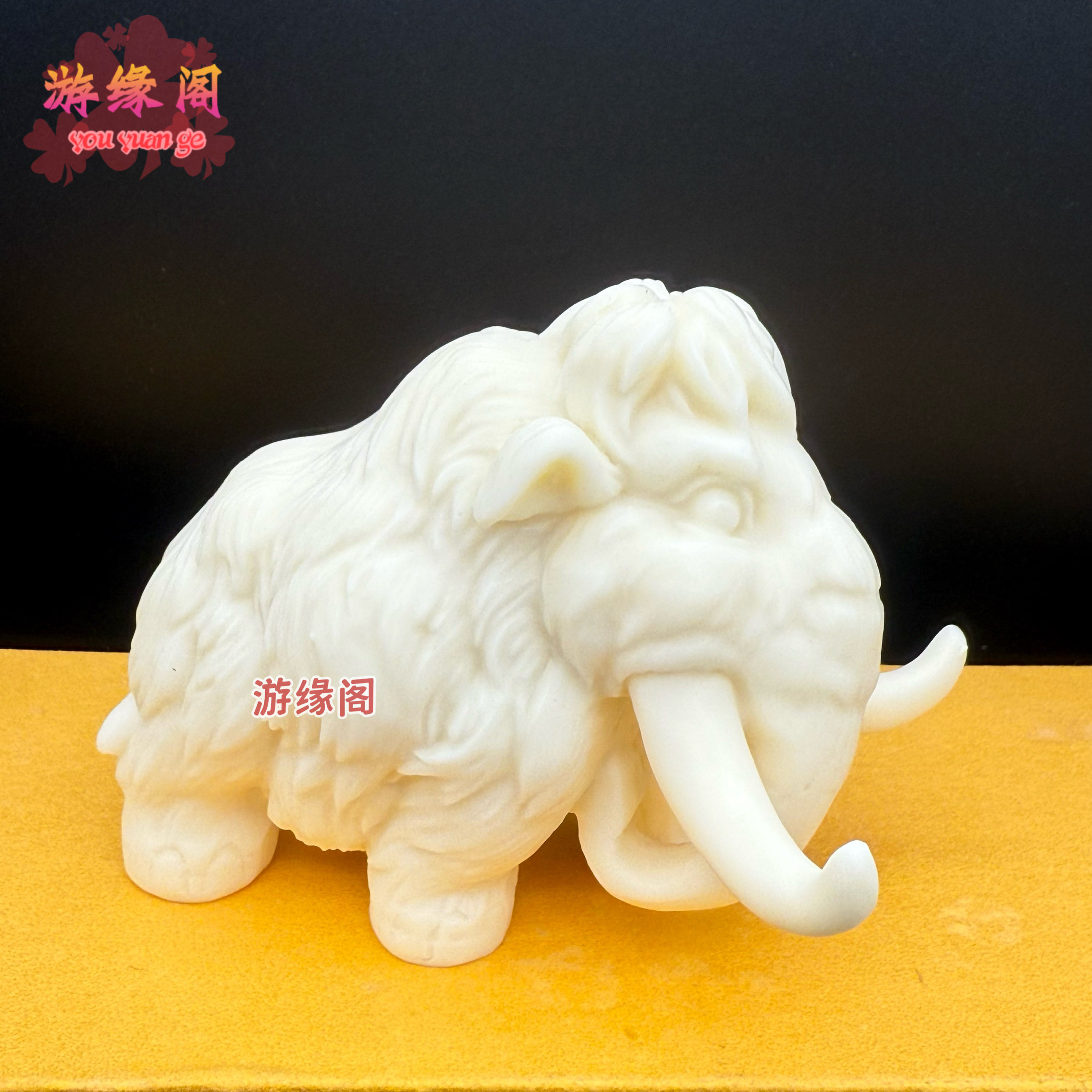象牙果猛犸大象摆件家居玄关装饰